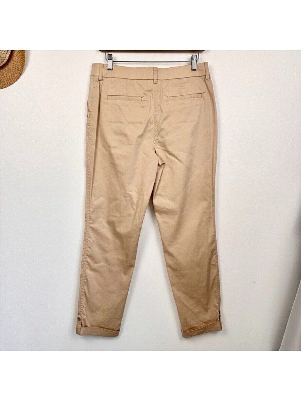 Chicos Slim Ankle Utility Pants Womens Size Small (0) Comfort Waist Luxe Beige - Picture 5 of 10